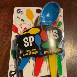 SPOONS The Game of Card Grabbin' & Spoon Snaggin' Ages 7+ NEW